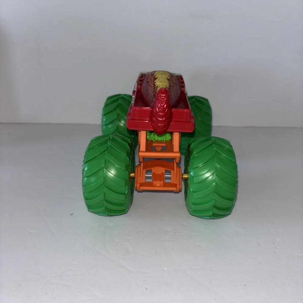 MEGA-WREX Dragon MONSTER TRUCK RARE Red With Green Tires 2020 Hot Wheels